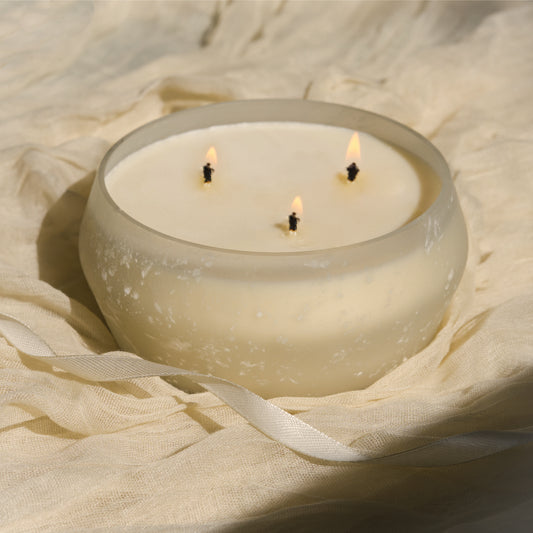 Orange & Yuletide Spice Candle, Salt Blasted Bowl 20 oz