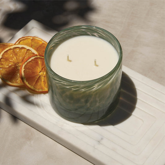Wild Lavender & Blood Orange Candle, Speckled Glass 10 oz