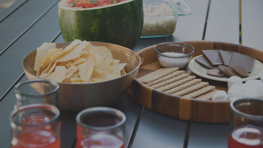 Image of Summer Snacks and Drinks displayed on table