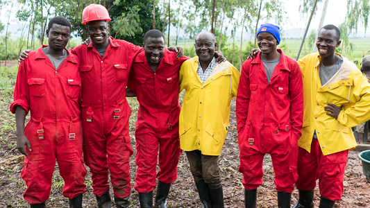 Image of group of Intwari Drillers