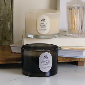 French Lavender Signature Candle, Slate Glass 15 oz