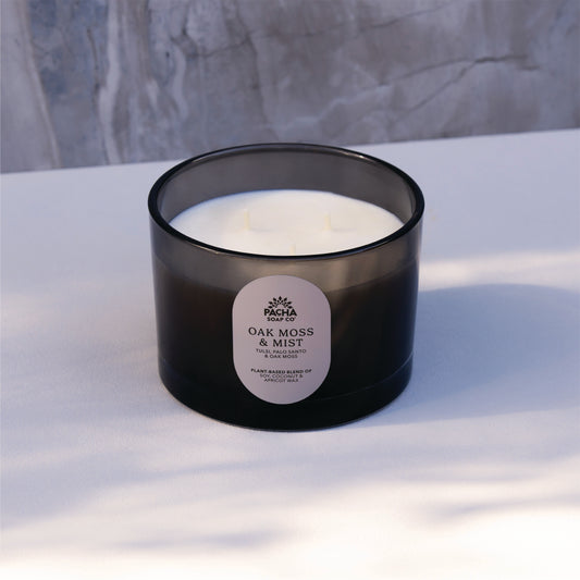 Oak Moss & Mist Signature Candle, Slate Glass 15 oz