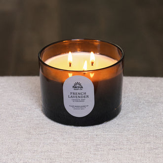French Lavender Signature Candle, Slate Glass 15 oz