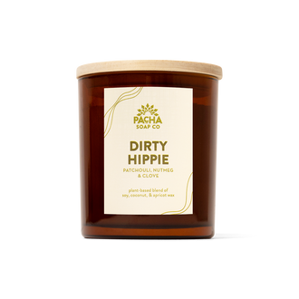 Dirty Hippie Signature Candle, Amber Glass 7 oz