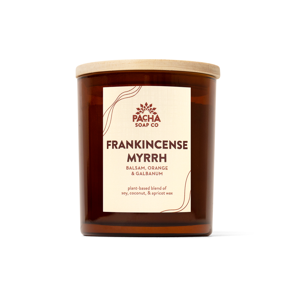 Frankincense Myrrh Candle | Pacha Soap Co.