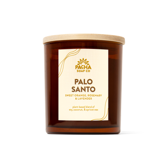 Palo Santo Signature Candle, Amber Glass 7 oz
