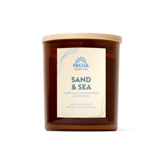 Sand & Sea Signature Candle, Amber Glass 7 oz