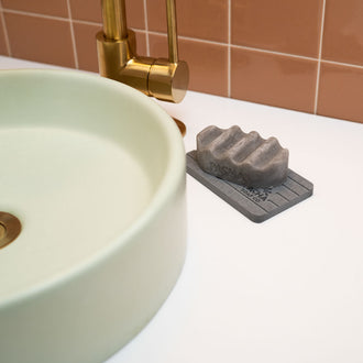 Fast-Drying Soap Dish, Diatomaceous Earth