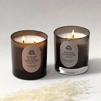 Satsuma & Pink Peppercorn Signature Candle, Amber Glass 7.5 oz