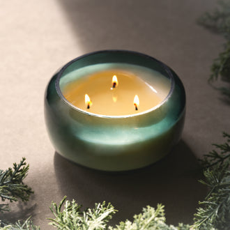 Balsam & Pine Candle, Large Pedestal Glass 20 oz