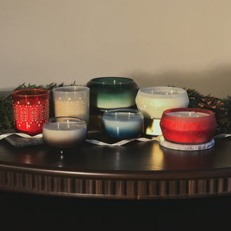 Balsam & Pine Candle, Large Pedestal Glass 20 oz