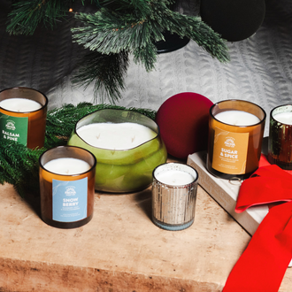 Sugar & Spice Signature Candle, Amber Glass 7 oz