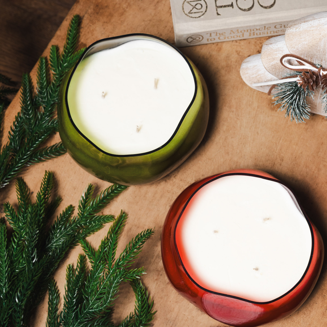 Rosewood Berry Candle, Organic Glass 20 oz