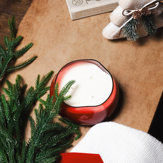 Rosewood Berry Candle, Organic Glass 20 oz