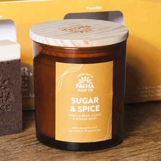 Sugar & Spice Signature Candle, Amber Glass 7 oz