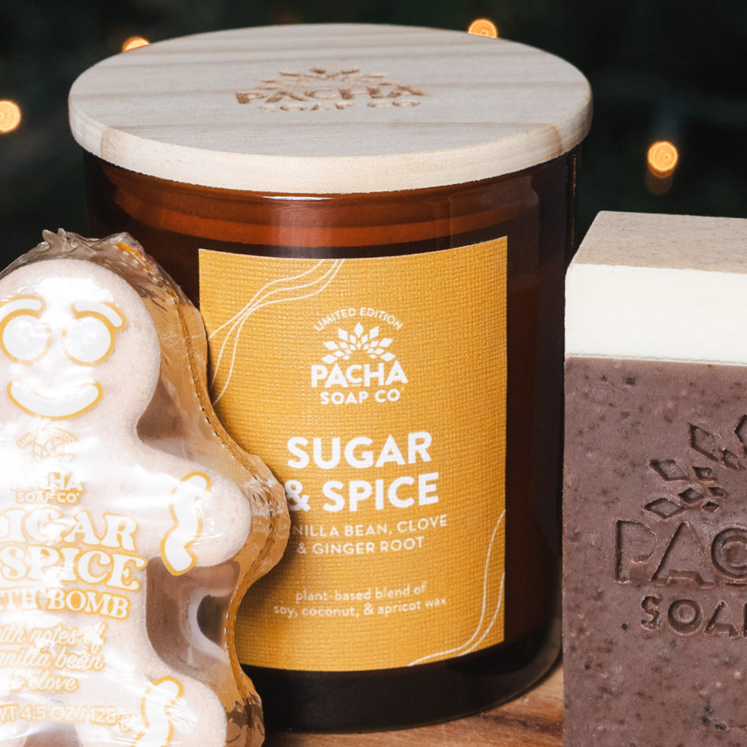 Sugar & Spice Signature Candle, Amber Glass 7 oz