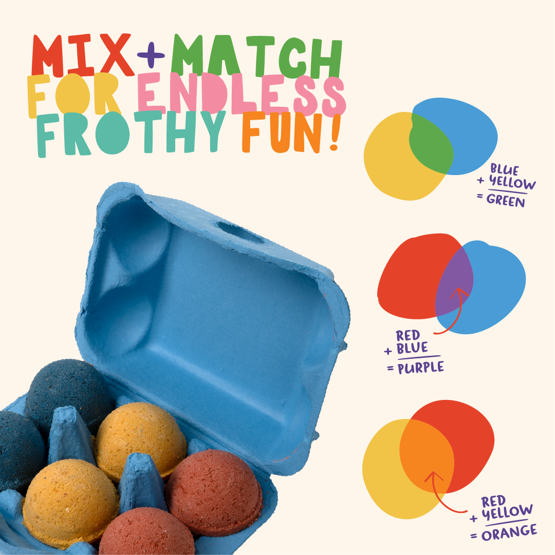 Color Mixing Bath Bomb Pack