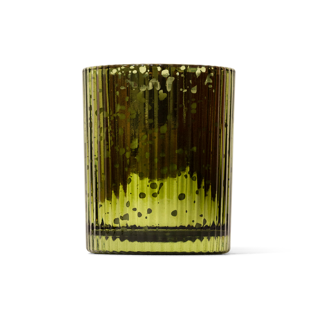 Mahogany Moss Holiday Candle, Glass Votive 4 oz