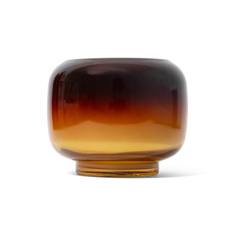 Pumpkin Amber Candle, Ombré Glass 12 oz