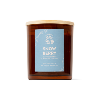 Snowberry Signature Candle, Amber Glass 7 oz