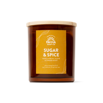 Sugar & Spice Signature Candle, Amber Glass 7 oz