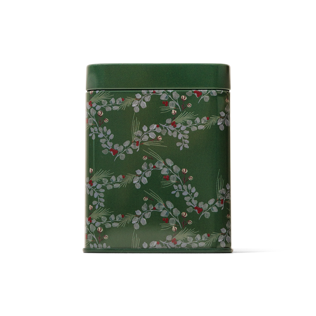 Mahogany Moss Holiday Candle, Square Tin 8 oz