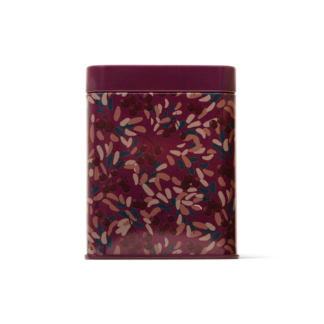 Plum Cognac Square Tin Candle