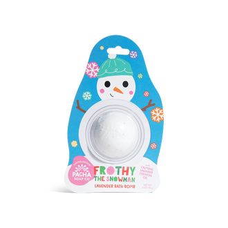 Frothy the Snowman Bath Bomb Card