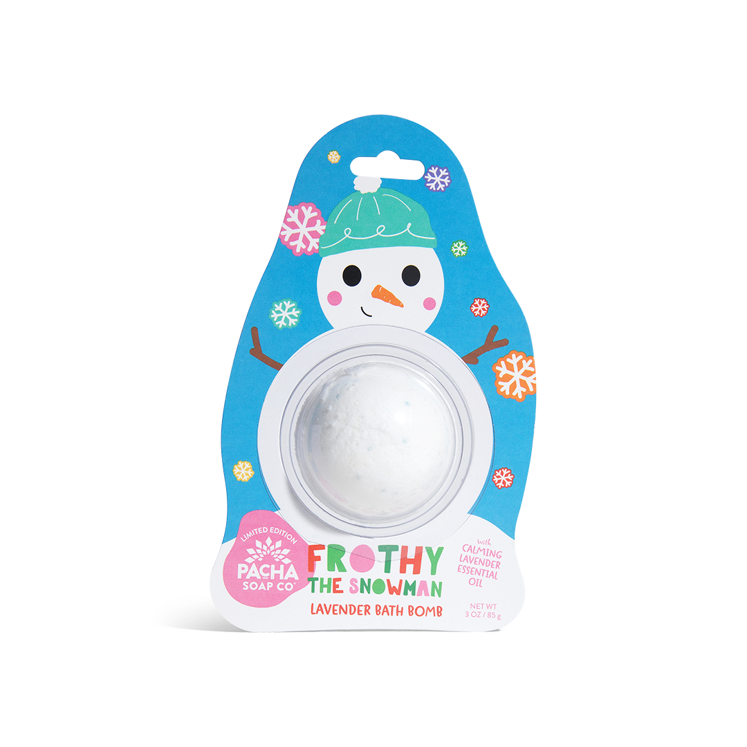 Frothy the Snowman Bath Bomb Card