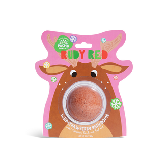 Rudy Red Bath Bomb Card