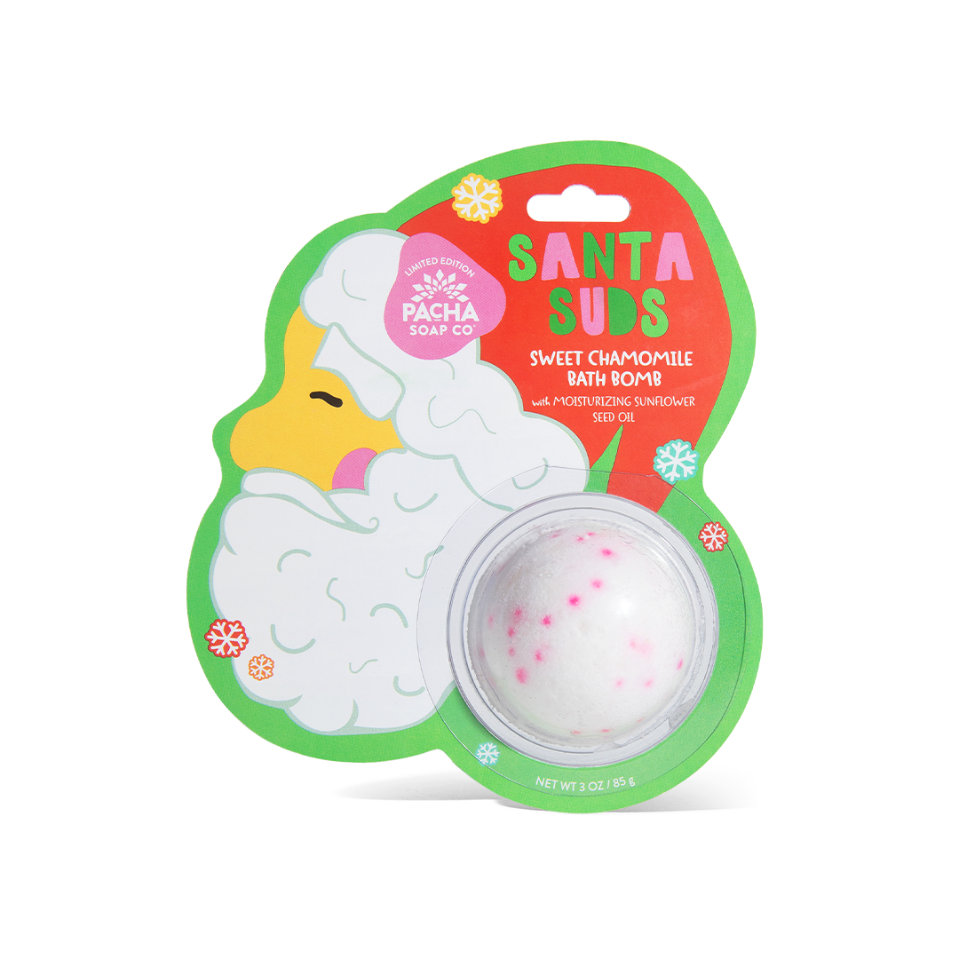 Santa Suds Bath Bomb Card