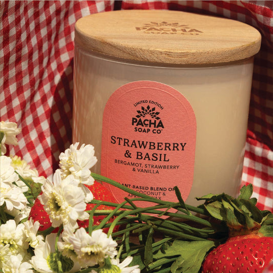 Strawberry & Basil Candle