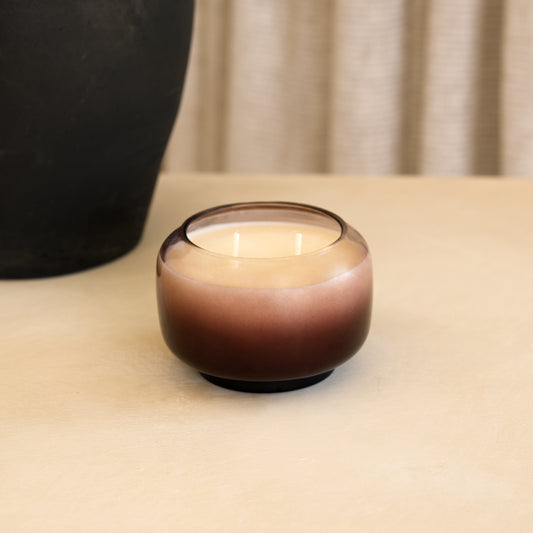 Plum Cognac Candle, Pedestal Glass 12 oz