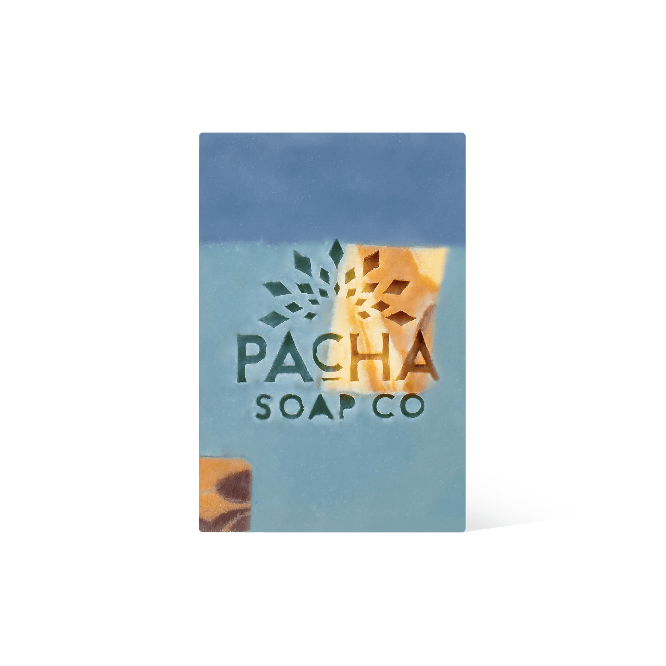 Pacha Soap's mixed color Holiday Terrazzo Bar Soap in a front facing view.