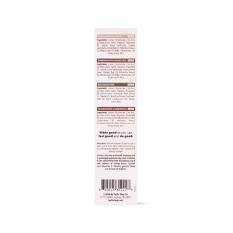Pacha Soap's Holiday Heritage Bath Bomb Set in a back facing view, showing information about a product.