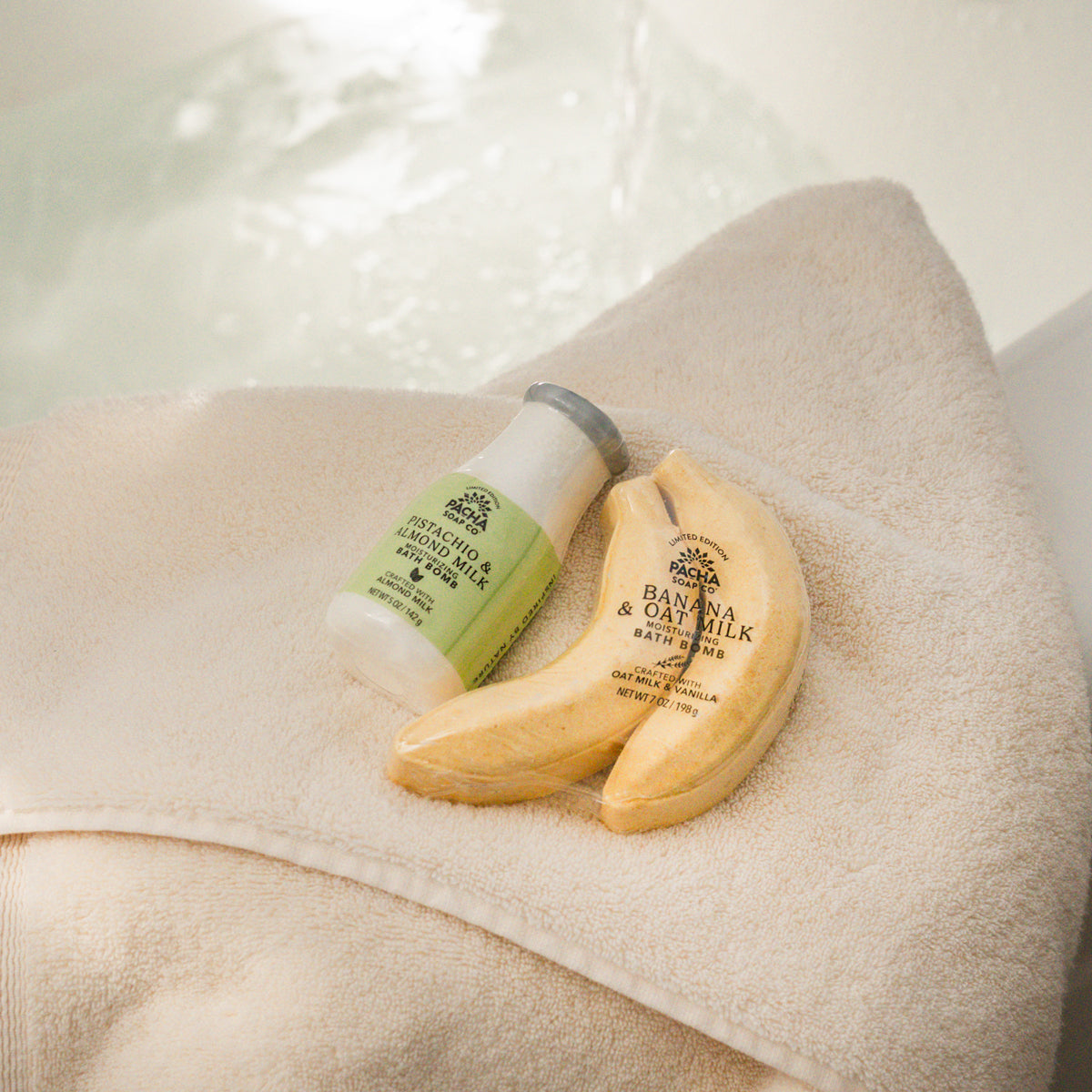Banana & Oat Milk Bath Bomb 2 Pack