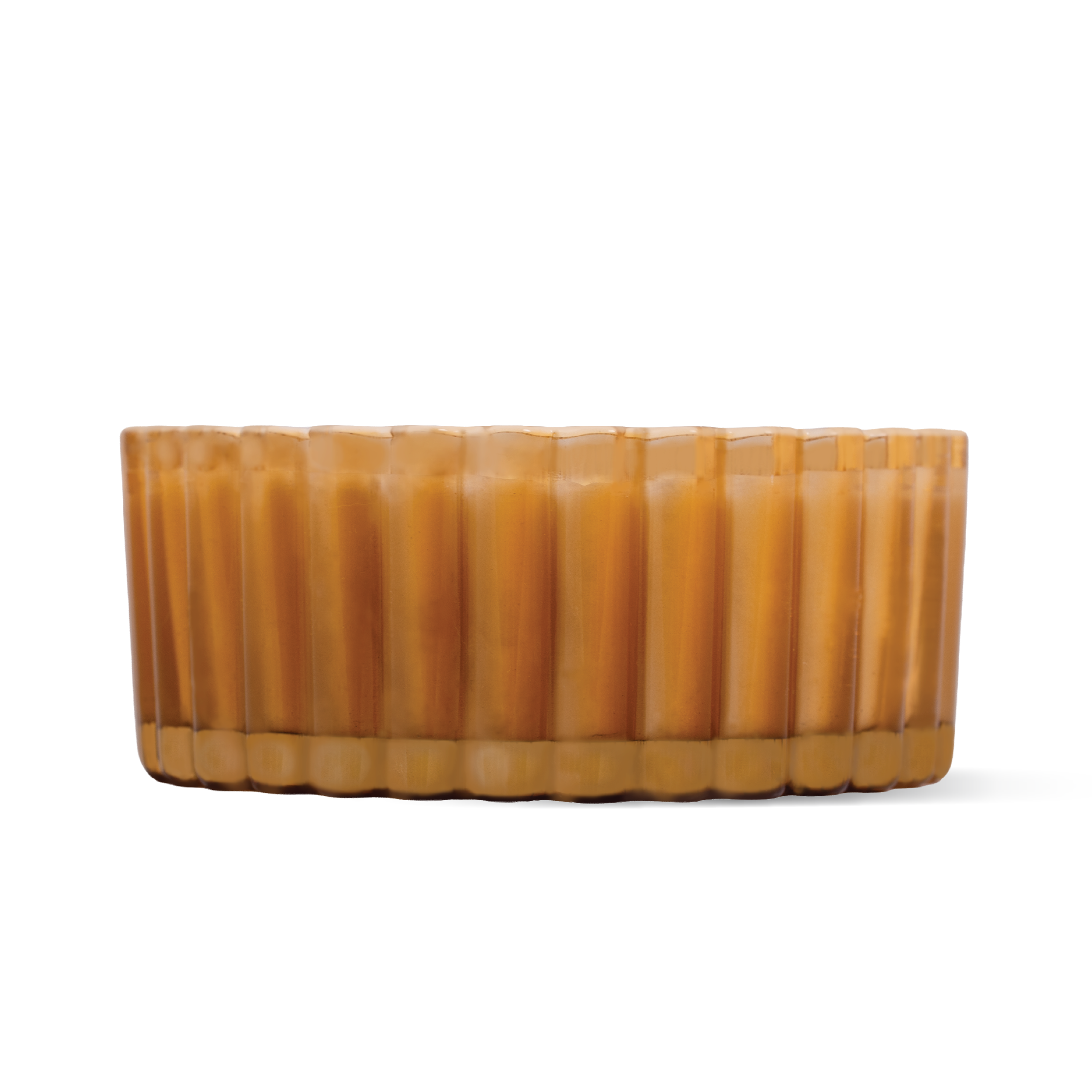 Pumpkin Amber Candle, Wide Fluted Glass 20 oz
