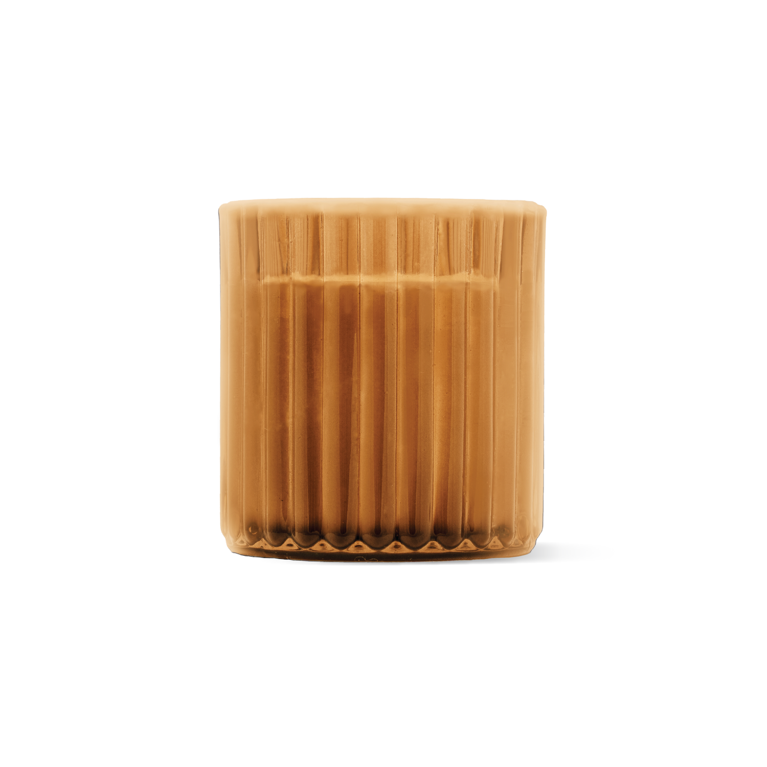 Pumpkin Amber Candle, Mini Fluted Glass 5 oz