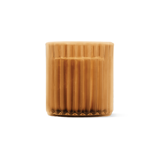 Pumpkin Amber Candle, Mini Fluted Glass 5 oz
