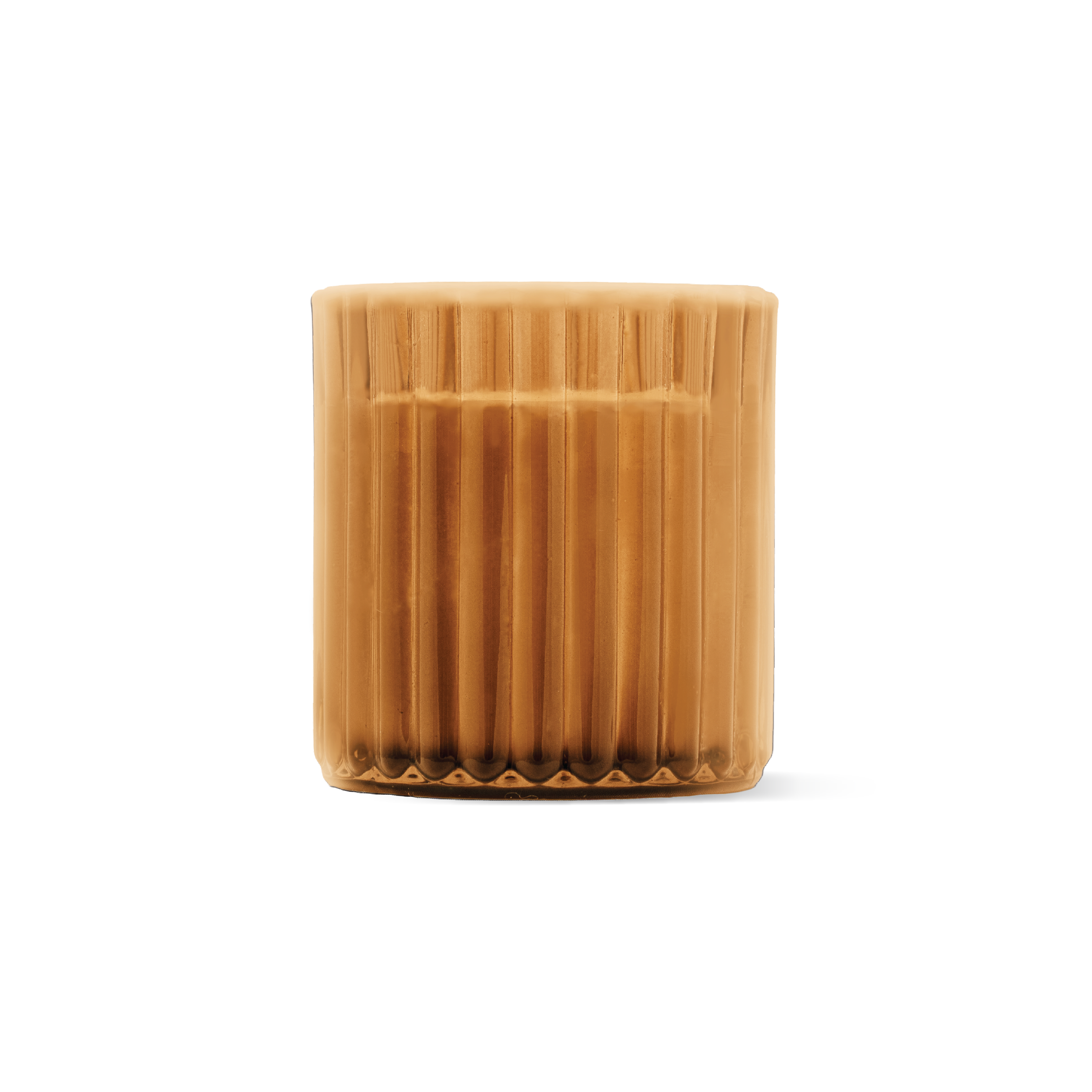 Pumpkin Amber Candle, Mini Fluted Glass 5 oz