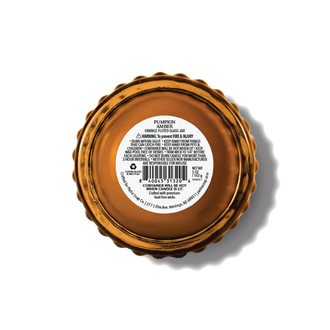 Pumpkin Amber Candle, Mini Fluted Glass 5 oz