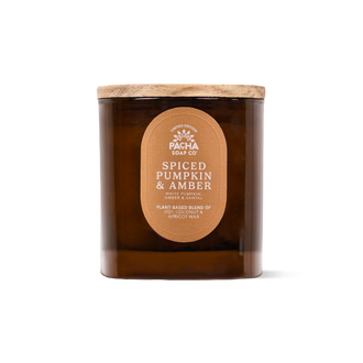 Spiced Pumpkin & Amber Signature Candle, Amber Glass 7.5 oz