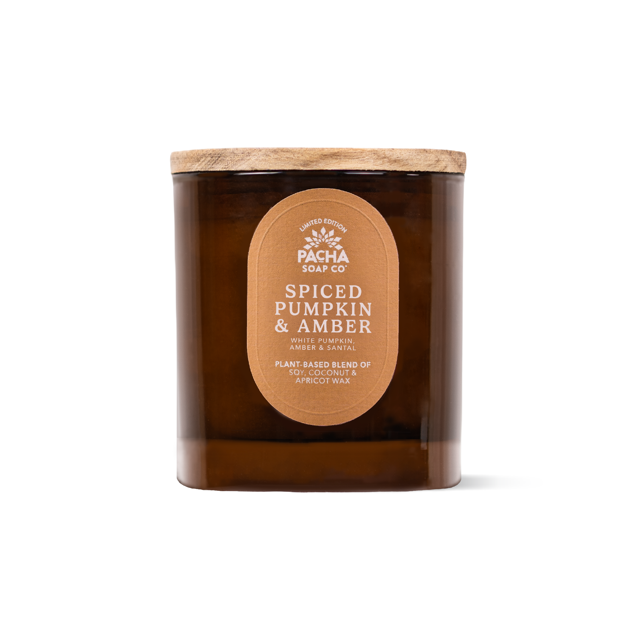 Spiced Pumpkin & Amber Signature Candle, Amber Glass 7.5 oz