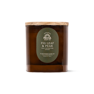 Fig Leaf & Pear Signature Candle, Amber Glass 7.5 oz