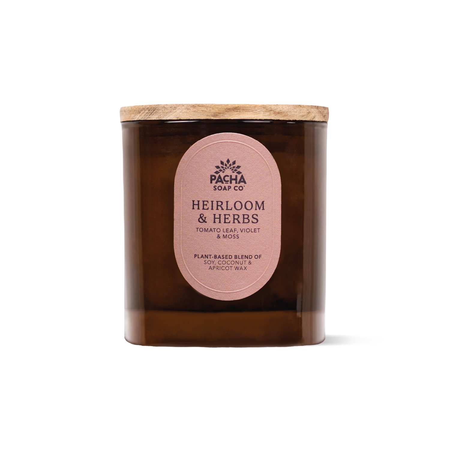 Heirloom & Herbs Signature Candle, Amber Glass 7.5 oz