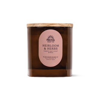 Heirloom & Herbs Signature Candle, Amber Glass 7.5 oz