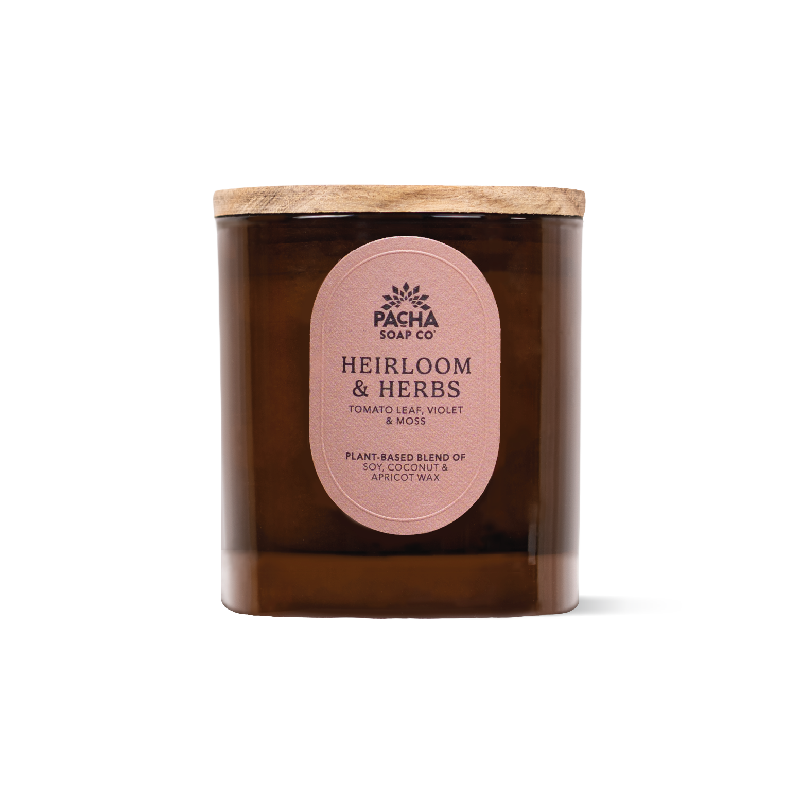 Heirloom & Herbs Signature Candle, Amber Glass 7.5 oz