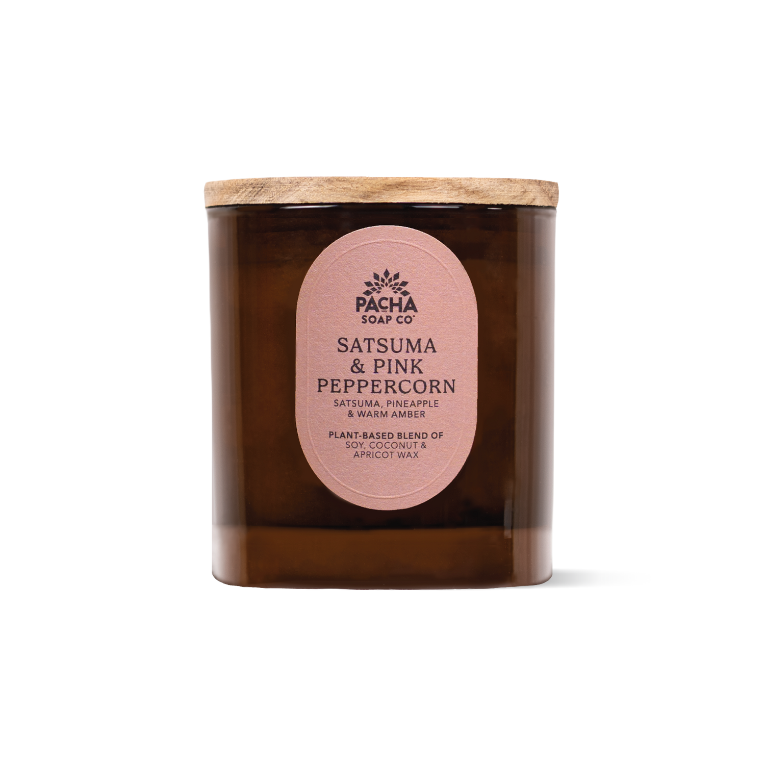 Satsuma & Pink Peppercorn Signature Candle, Amber Glass 7.5 oz
