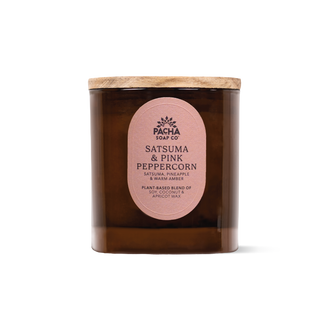 Satsuma & Pink Peppercorn Signature Candle, Amber Glass 7.5 oz