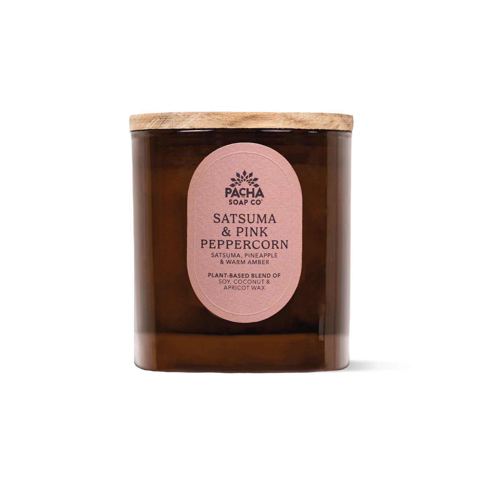 Satsuma & Pink Peppercorn Signature Candle, Amber Glass 7.5 oz